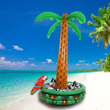 180 см гигантская надувная Гавайская Пальма с попугаем, кулер, ведро для льда, бассейн, вечерние летние пляжные игрушки 2018, держатель стакана для напитков, воздушный шар 2024 - купить недорого