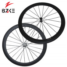 BZKE-ruedas de carbono 700c para bicicleta de carretera, 38mm de profundidad, ruedas de carbono powerway R36, ruedas de carbono del clincher para 700c 2024 - compra barato