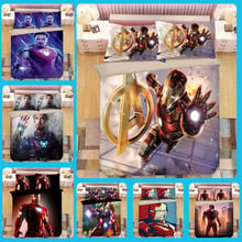 Avengers iron Man 3D printing bedding set duvet cover set Pillowcases comforter bedding set Captain America bedclothes bed linen 2024 - buy cheap