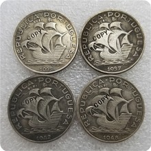1933.1937.1942.1948 PORTUGAL 10 $10 escudo copia de monedas conmemorativas-réplica de monedas de medalla coleccionables 2024 - compra barato