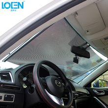 LONE Car Sunshade Curtain Rear Side Window Front/Back Windshield Sun Block Blinks Black Cover Suction Cup Cars Accessories 2024 - buy cheap