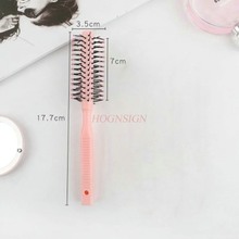 Small Portable Hair Comb Roll Pink Shape Combs Straight Pear Head Buckle Inside The Home Volume Hairbrush Hairdressing Supplies 2024 - buy cheap