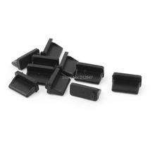 10 pcs Silicone USB Plugue Porta Tampa Cap Anti Poeira Protetor Preto para o Sexo Feminino End Peças De Ferramenta 2024 - compre barato