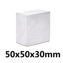 1pcs N35 Square Block Magnet Rare Earth Neodymium Magnet DIY Neodymium Permanent Magnet Powerful 50mmx50mmx30mm 2024 - buy cheap