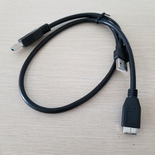 Micro USB 3.0 to USB 2.0 A & USB 3.0 A 1 to 2 Splitter Power Data Extension Cable Male to Male for Mobile Hard Drive 60cm 2024 - buy cheap