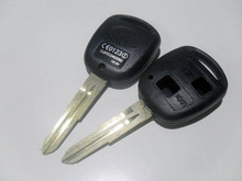 Carcasa de llave remota de repuesto de 2 botones para Toyota Hiace, funda de llavero en blanco, 20 unids/lote 2024 - compra barato