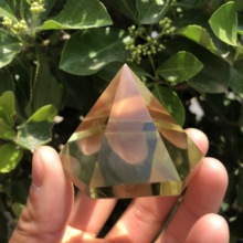 1pcs Natural yellow crystal quartz crystal ling pyramid of natural citrus 2024 - buy cheap