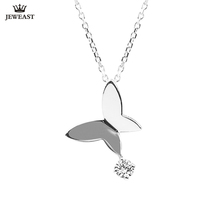 18K Pure Gold Pendant Real AU 750 Solid Gold Charm Nice Butterfly Diamond Upscale Trendy Classic Party Jewelry Hot Sell New 2020 2024 - buy cheap