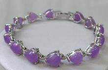 Envío Gratis, pulsera de plata chapada púrpura Jades de 8 MM> Joyería para mujeres, envío gratis 2024 - compra barato