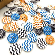 New 25/50pc European Style Waves Wood Buttons 20mm Sewing Mix Lots WB186 2024 - buy cheap