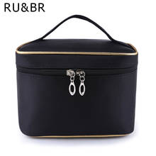 RU&BR Fashion Large Capacity Cosmetic Bag Extra Big High Quality Women Waterproof Solid Travel Necessaire Toiletry Make Up Bags 2024 - buy cheap