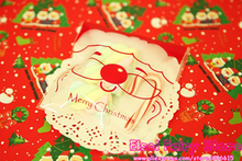 300pcs Smile Santa Claus Self-adhesive Gift Food Packing Bag Christmas Cellophane Bag Cute Biscuit Plastic Party Favor Bag 2024 - buy cheap