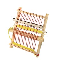 mylb Mini DIY Traditional Wooden Weaving Toy Loom Handmade Knitting Machine with Accessories For Kids Children Knitting Loom 2024 - buy cheap
