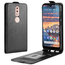 Funda de cuero con tapa para Nokia 4,2, cubierta Vertical de alta calidad para Nokia 4,2, con tarjetero 2024 - compra barato