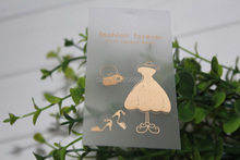 custom transparent pvc swing Tag printed plastic garment hanging tag 1000pcs/lot 2024 - buy cheap