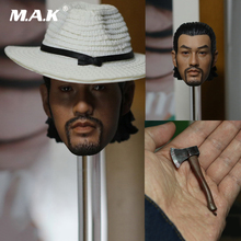 1/6 Scale Male Head Sculpt Kung Fu Danny Kwok Kwan Chan Rogue Scorpion Mix with Hat and Ax Model Toys for 12'' Man Figure 2024 - buy cheap