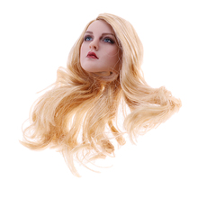 1/6 Female Doll Body Head Sculpture Long Golden Hair for 12'' Phicen Kumik Action Figures Model Kit 2024 - buy cheap