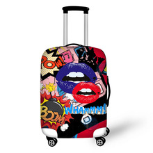 Red Lip Design Travel Accessories Suitcase Protective Covers 18-32 Inch Elastic Luggage Dust Cover Case Stretchable 2024 - buy cheap