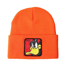 Gorros de personajes animados para niñas y niños, sombrero de punto de Hip-hop, gorro de pato, Unisex 2024 - compra barato