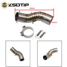 ZSDTRP Motorcycle Exhaust Pipe Z900 Link Pipe Slip-On For Kawasaki Z900 Middle Pipe With 51mm Exhaust Muffler Set 2024 - buy cheap