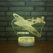 Cross Border Helicopter 3D Night Lights Colorful Touch 3d Visual Lights Creative Energy Saving Led Aircraft Kids Lamp 2024 - buy cheap