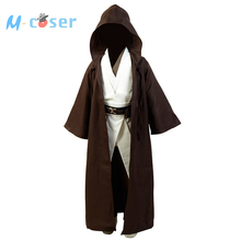 Obi-Wan Cosplay traje Jedi Obi Wan Kenobi túnica capa Carnaval de Halloween traje niño niños conjunto completo 2024 - compra barato