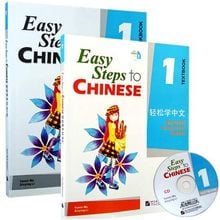 2Pcs/lot Chinese English bilingual book students workbook and Textbook: Easy Steps to Chinese (volume 1) 2024 - buy cheap