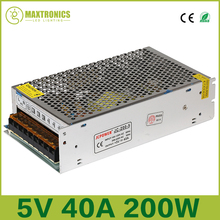 Wholesale price DC 5V 40A 200W Regulated Switching Power Supply For LED Strip Lights 2024 - buy cheap