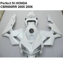 100% fit injection fairings for Honda white CBR 600RR 05 06 fairing kit CBR600RR 2005 2006 CF37 2024 - buy cheap