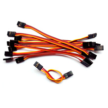 100mm 10cm 500pcs/lot JR male to male lead servo extension lead cable wire connecting futaba cable for RC Helicopter Wholesale 2024 - buy cheap