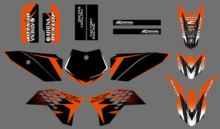 Kit de pegatinas de fondo para motocicleta, nuevo estilo, equipo gráfico, para KTM SX50, SX 50, 2009, 2010, 2011, 2012, 2013 2024 - compra barato