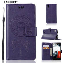 I-sheeta 3D Coque For Lenovo A2010 4.5" Leather Case For Lenovo A6000 5.0" Flip Cover Wallet Stand Pattern Owl Phone Shell Capa 2024 - buy cheap