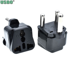 Black white 10A 15A 250V CE Big South Africa standard universal travel conversion power Socket US EU UK to SA Adaptor Plug 2024 - buy cheap