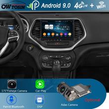 10.1" IPS 8Core 4GB+64GB Android 9.0 Car DVD Player for Jeep Cherokee 2014 2015 2016 2017 2018 2019 GPS Radio Parrot BT CarPlay 2024 - buy cheap