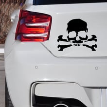 Car Sticker Jdm styling Window Bumper Vinyl Truck Decal Kayak Skull Cross Bones cartoon 12.7*10.5cm 2024 - buy cheap