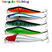 HENGJIA-señuelo de Pesca de piscardo alto de calidad, 5 uds., 12CM, 10G, 6 #, anzuelo, cebo para lubina, aparejos de Pesca 2024 - compra barato