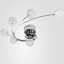 Современный светодиодный потолочный светильник, круглый алюминиевый стеклянный шар, абажур, потолочный светильник для спальни, светильник для домашнего освещения 2024 - купить недорого