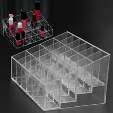 New Clear Lipstick Holder Display Stand Clear Acrylic Cosmetic Organizer Makeup Case Sundry Storage Showing Shelf nail tools 2024 - buy cheap
