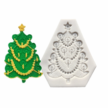 Christmas Tree Silicone Mold Fondant Cake Decorating Tools Sugarcraft Candy Clay Mold Cookie Cupcake Chocolate Baking Mold 2024 - buy cheap