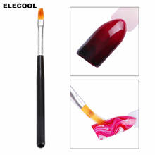 ELECOOL 1PC Portable Manicure Nail Art Brush Tool Gradient Drawing Nail Brush UV Gel Painting Pen Nail Beauty Tool Black Brush 2024 - buy cheap
