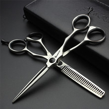 Professional Barber Hair Scissors Kit Japan 440C Hair Salon Scissors 5.5 Inch 6 Inch Haircut Cutting Shears Thinning Cliper 2024 - buy cheap