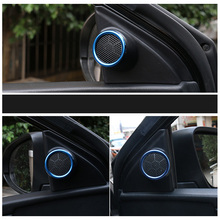 Car door stereo audio speaker cover ring sticker trim for Toyota Corolla S LE Levin Hybrid 2014 -2018 Accessories car styling 2024 - buy cheap