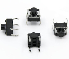 Interruptor táctil de luz DIP4, 6x6x6mm, botón de encendido/apagado, micro táctil, teclas negras, botón DIP, 4 pines, 6x6x6, 100 Uds. 2024 - compra barato