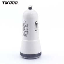 Tikono High Quality Smart Car Charger 2.4A Dual USB 2-port USB Universal Car-Charger Adapter for iPhone Samsung Xiaomi Tablet PC 2024 - buy cheap