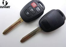 Хорошее качество 3 + 1 кнопочный корпус дистанционного ключа для 2012 Toyota Camry TOY43 Blade 2024 - купить недорого