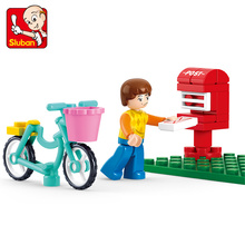 Sluban Building Block Girl Dream Friends Postman 29pcs Educational Bricks Toy-Boy No retail box 2024 - buy cheap
