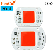 LED Bulb 20W 30W 50W 220V 240V Red LED COB Chip Smart IC Driver Fit For DIY LED Spotlight Floodlight LED lamp 2024 - купить недорого