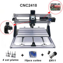 Cnc 2418 con ER11, máquina de grabado cnc, fresadora Pcb, máquina de tallado de madera, mini enrutador cnc, cnc2418, los mejores juguetes avanzados 2024 - compra barato