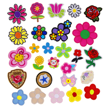 1 pcs flowers rose embroidered iron on patches cloth accessories popular clothing bag hat shoe diy Patches Appliques 2024 - buy cheap