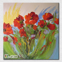 Fresh flowers handmade oil painting modern bedroom wall hangings artwork for friend gift thick texture 2024 - buy cheap